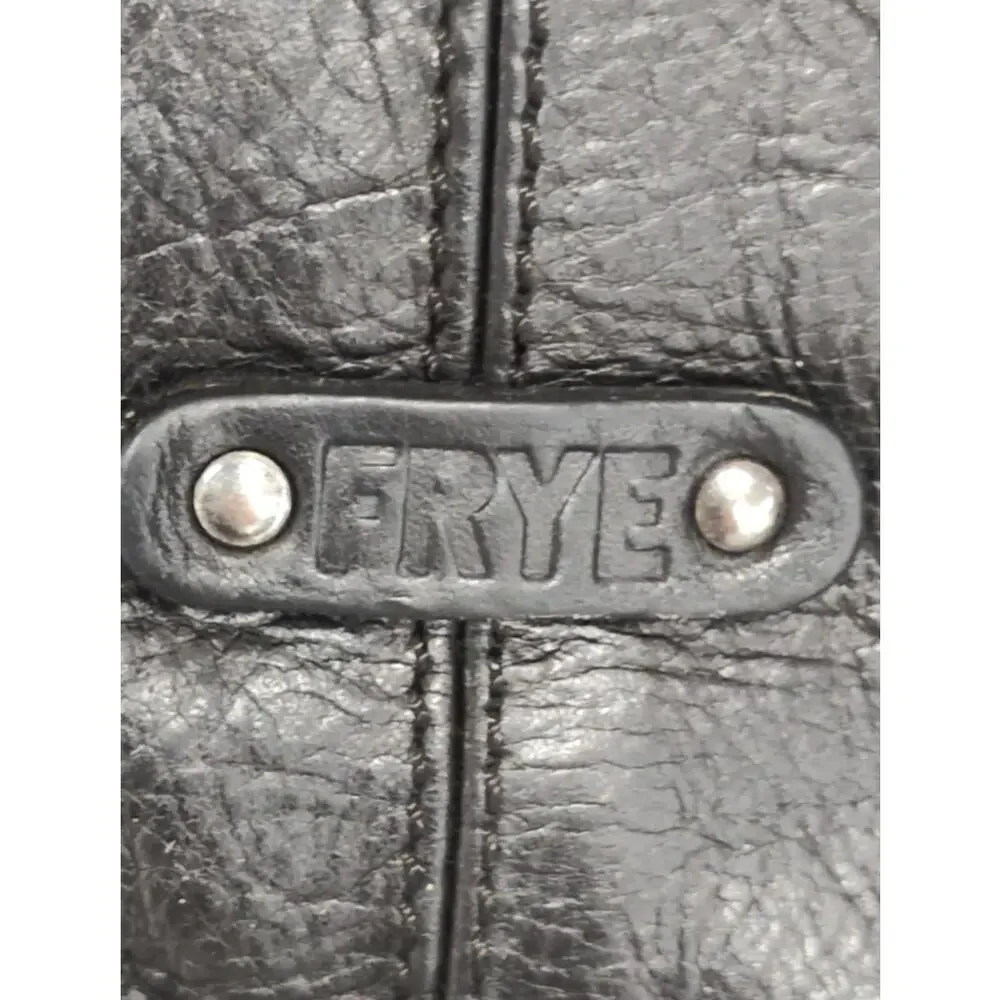 FRYE BLACK LEATHER SELENA BELTED CROSSBODY BAG